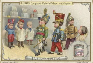 Picture series Children playing military