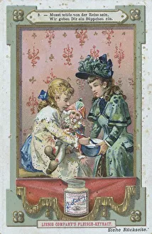 Picture series Children with presents