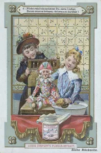 Picture series Children with presents