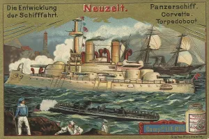 Picture series The development of shipping