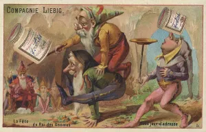 Picture series Dwarfs, the feast of the gnome king