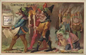 Picture series Dwarfs, the feast of the gnome king