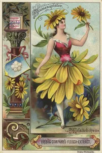 Picture series Flower spirits, Woman with a daisy