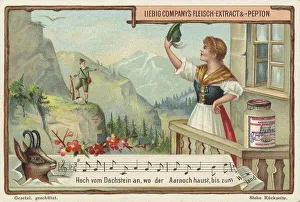 Picture series Folk songs, Hoch vom Dachstein an