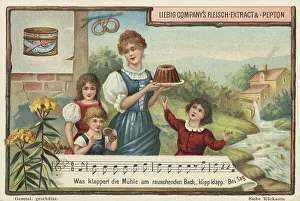 Picture series Folk songs, The mill rattles by the rushing brook