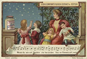 Picture series Folk songs, Weist du wie viel Sternlein stehen
