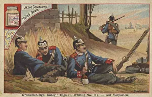Picture series German Army IV, on outpost