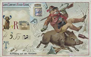 Picture series letter puzzle, historical