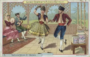 Picture series national dances: Bolero