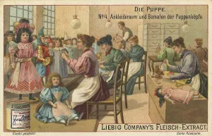 Picture series Production of dolls