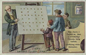 Picture series puzzle, delete 8 dots so that 2 complete squares remain