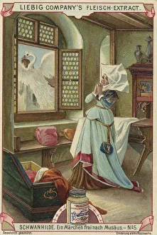 Picture series Schwanhilde, a fairy tale based on Musaeus