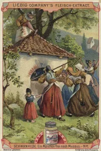 Picture series Schwanhilde, a fairy tale freely adapted from Musaeus