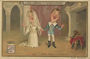 Picture series Singing groups, duet sings the white lady of Boieldiel