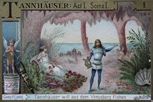 Picture series Tannhaeuser, Tannhaeuser wants to flee from Venusberg