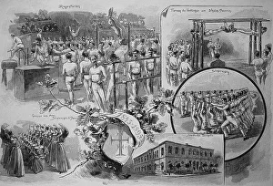 Picture tableau of the fiftieth anniversary of the foundation of the Leipzig General Gymnastics Association