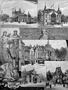 Picture tableau of the international music and theatre exhibition in Vienna 1892