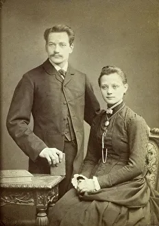 Picture of a young married couple, ca. 1885