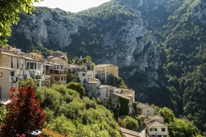 Picturesque medieval mountain village