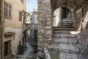 Picturesque medieval mountain village
