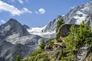 Picturesque mountain landscape with glacier Glacier de Piece