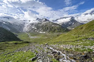 Picturesque mountain landscape with mountain stream