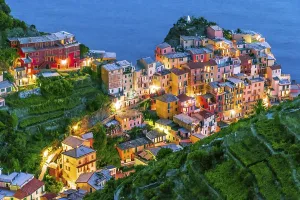 Picturesque town of Manarola, in the province of La Spezia