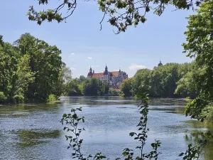 Picturesque view of Neuburg on the Danube
