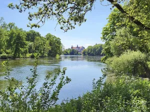 Picturesque view of Neuburg on the Danube