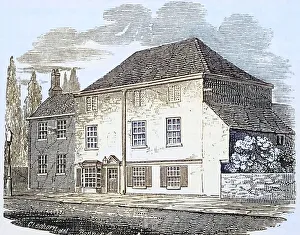 The Pied Bull Islington London England Residence by Sir Walter Raleigh From Old England's Worthies by Lord Brougham