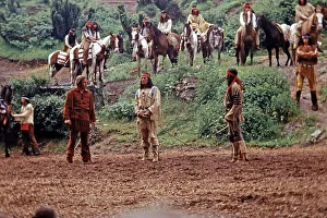Pierre Brice as Winnetou and other actors in The Treasure in Silver Lake