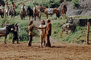 Pierre Brice as Winnetou and other actors in The Treasure in Silver Lake