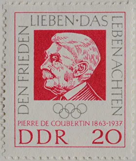 Pierre de Coubertin, French writer and founder of the modern Olympic games
