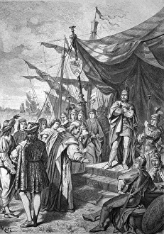 Pietro Doria rejecting the pleading of the Venetian ambassador for peace following the siege of Venice