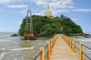 Pigeon Island with the Paravi Dupatha Buddhist temple