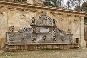Pilar de Carlos V is fountain in Alhambra