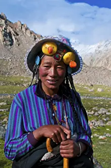 Pilgrim on the Kailash Kora pilgrimage trail