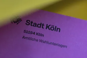 Pink envelope for postal voting
