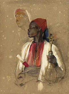 The Pipe Carrier, 1841, Painting by John Frederick Lewis