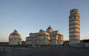 Pisa, Cathedral Square with Baptistery