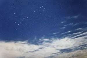 Pisces star constellation, Night sky