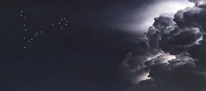 Pisces star constellation, Night sky