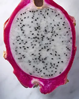 Pitaya dragon fruit pitahaya macro detail indoor texture