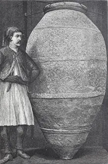 Pithos. Pithos is the Greek name of a large storage container used by Mediterranean civilisations in the Neolithic