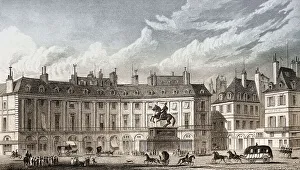 Place des Victoires with statue of Louis XIV