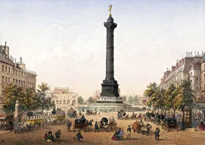 Place de la Bastille, Paris around 1870