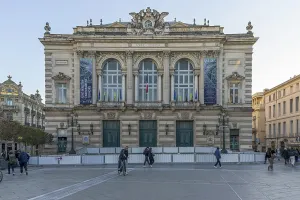 Place de la Comedie with beautiful old building of the Opera National