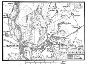 Plan of the Battle of Kunersdorf