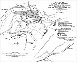 Plan of the Battle of Sobraon, First Anglo-Sikh War