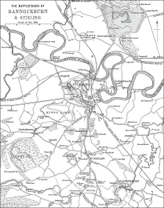 Plan der Schlacht von Bannockburn
